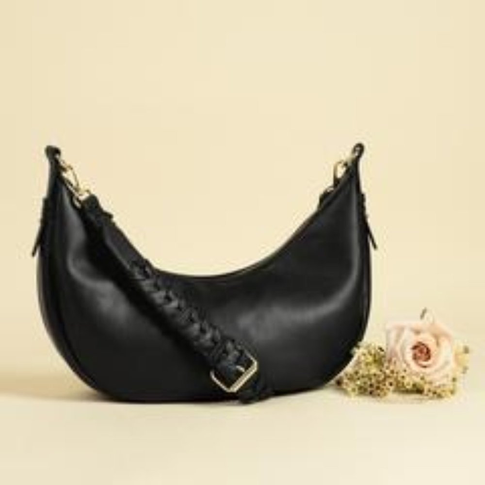 NWT JULES KAE Zola Bag in Black Vegan Leather
